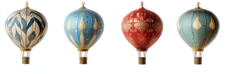 Fototapeta premium Decorative Hot Air Balloons