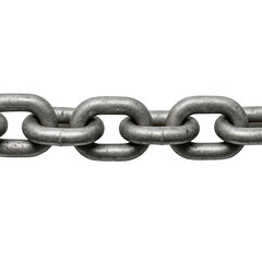 Obraz premium Strong and durable metallic links interlock in a series, representing connection, power, and resilience.