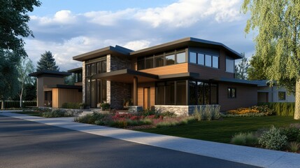 Modern Architectural Home Design: Luxurious Residence in Tranquil Setting