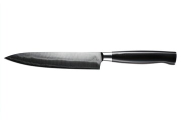 Sharp chef's knife, isolated, white background, cooking