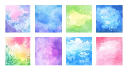 Watercolor Sky Backgrounds