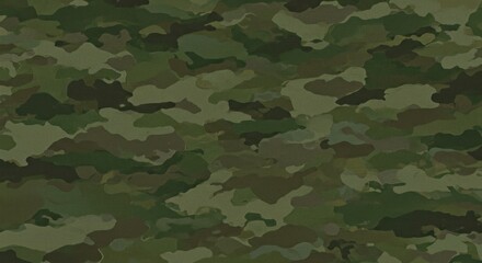 Fototapeta premium Camouflage Pattern Illustration