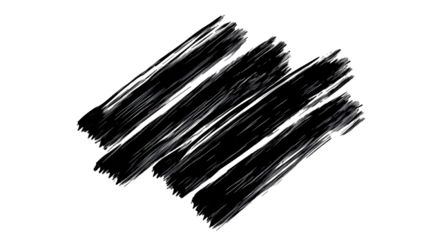 Abstract Geometric Illustration with Textured Lines and Shapes on Transparent Background