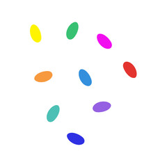 Colorful Dots Pattern Abstract Background. Vector Illustration