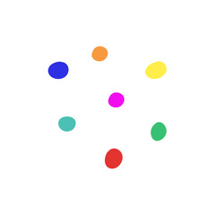 Colorful Dots Pattern Abstract Background. Vector Illustration