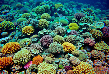 Obraz premium colorful coral reef