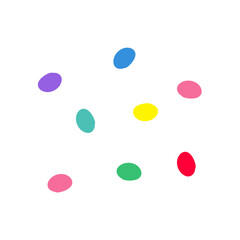 Colorful Dots Pattern Abstract Background. Vector Illustration