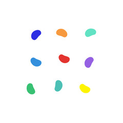 Colorful Dots Pattern Abstract Background. Vector Illustration