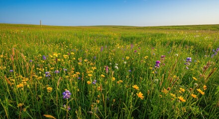 Meadow of wildflowers