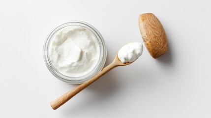 Creamy Yogurt in Glass Jar