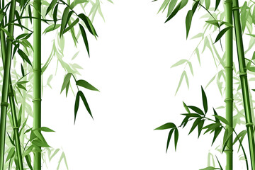 Serene Bamboo Forest Frame: Nature's Tranquil Embrace