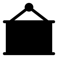 Blackboard icon for education and learning