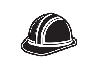 Fototapeta premium Hard hat Icon, Hard hat silhouette vector