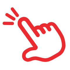 指さし　アイコン　記号　サイン タッチ　ワンポイント　手