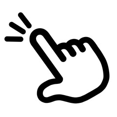 指さし　アイコン　記号　サイン タッチ　ワンポイント