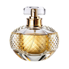 Luxury perfume bottle isolated on white background