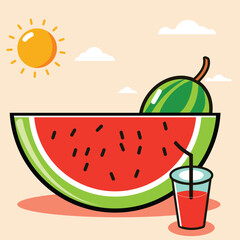 Art & Illustration 2D Cartoon sun vector with happy face. Perfect for summer, vacation, beach party, weather icons, and children’s designs. Bright, cheerful, and easy to customize.