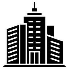 Skyscraper glyph icon