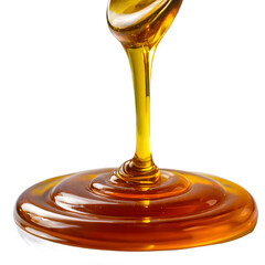 Honey Pouring from Spoon - Golden Liquid Delight