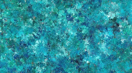 Fototapeta premium A vibrant, textured surface of teal and turquoise hues.