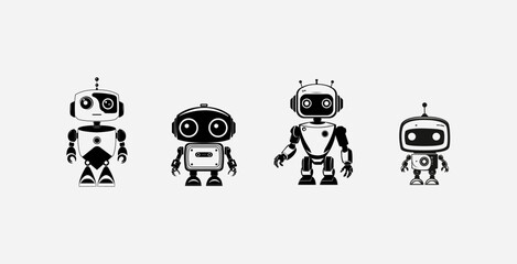 Multiple Robotic Game Asset, suitable for poster futuristic,rustic etc.