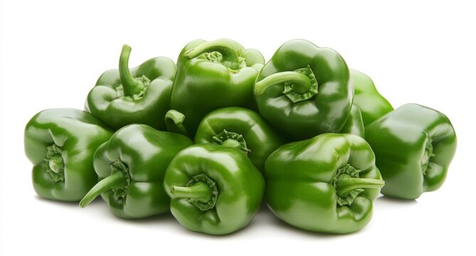 Fresh green bell peppers (1)