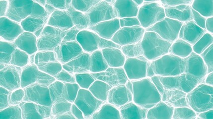 Obraz premium Turquoise water surface texture with light refraction patterns.