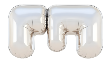 3D Letter M And P Illustration With Transparent Background