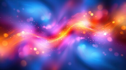 Abstract Colorful Wave Energy Swirl Background