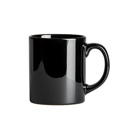Black Cup Isolated on White Background. Ai Generated Images