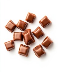 Obraz premium Scattered chocolate squares