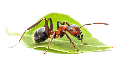ant on white background