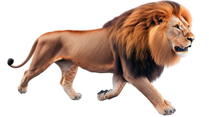 Obraz premium Isolated Running Lion Illustration