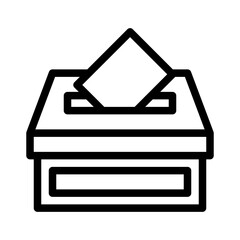 ballot envelope line icon