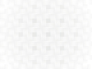 Seamless White Woven Pattern Background or Minimalist Geometric Texture