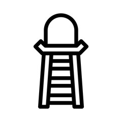 referee chair line icon