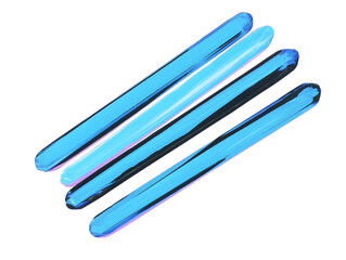 Obraz premium Abstract Neon Blue Striped Illustration Background