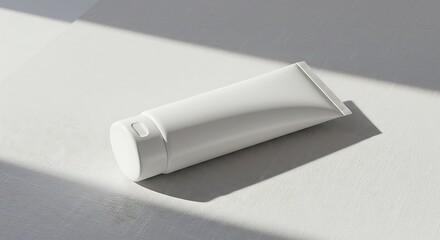 White Tube Mockup: Clean Minimalist Product Presentation