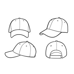 baseball cap vector illustration