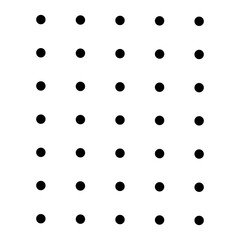 Minimalist Dotted Shape