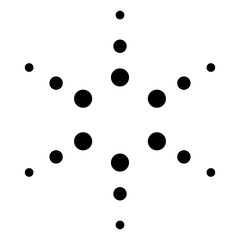 Minimalist Dotted Shape