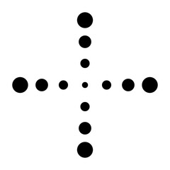 Minimalist Dotted Shape