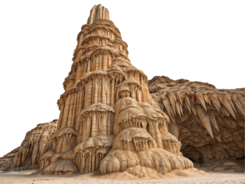 Towering Stalagmites Formed by Nature’s Dripping Process – Cave Formation Wonder