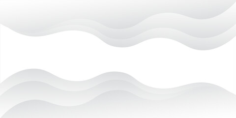 Vector gray line background curve element with white space for text and message design, overlapping layers, vector