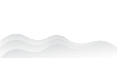 Vector gray line background curve element with white space for text and message design, overlapping layers, vector