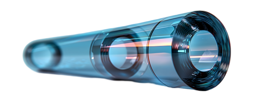 Futuristic Glass Tube Tunnel.