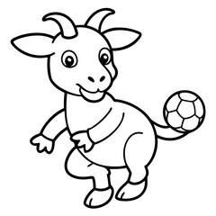 cartoon dog with soccer ball