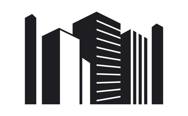 Real estate home residential building property illustration background logo