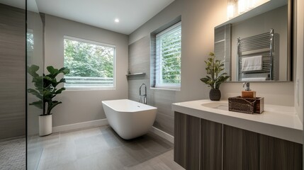 Modern Bathroom Design: Serene and Luxurious Space