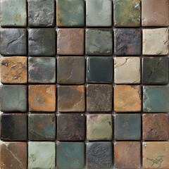 Exploring mosaic stone design home interior decorative tile patterns indoor space top view aesthetic inspiration